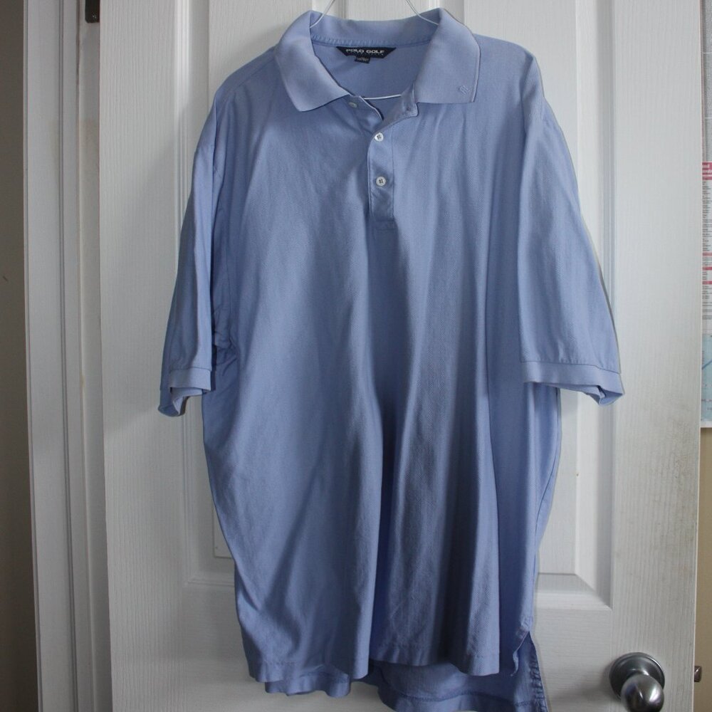 Blue Polo Golf Shirt Men's XL EUC